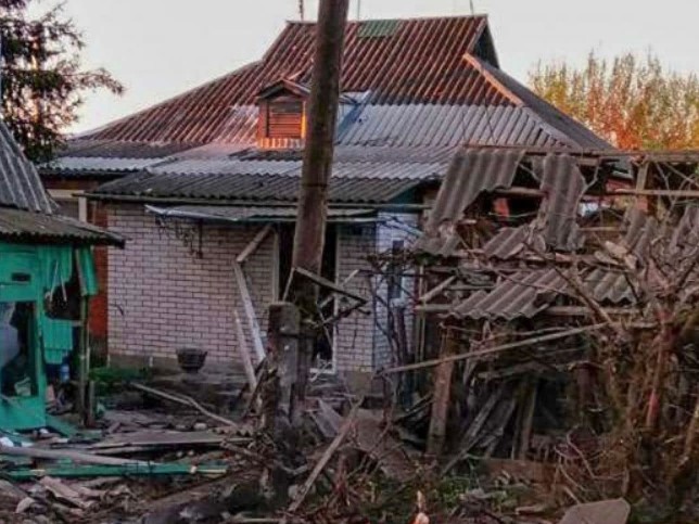 The Russian invaders destroyed the house of a 97- year-old World War II veteran in