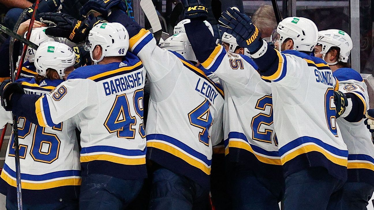 'Resilient' Blues stay alive, rally to jolt Avs in OT