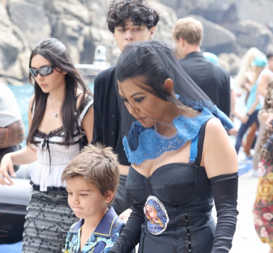 Kourtney Kardashian and Travis Barker Camp-ified Catholicism