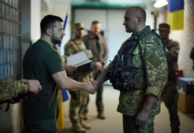 President Zelenskyy visited the frontline positions of Ukrainian troops in Donbas