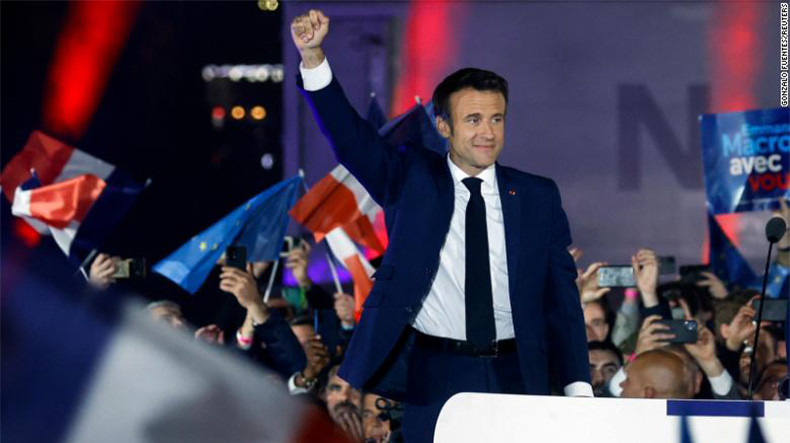 French election: Macron's alliance narrowly ahead in projections