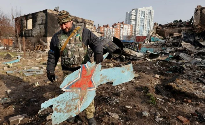 Skies above Kyiv saw intense air combat as Russia launched full-scale invasion, Ukraine's air force