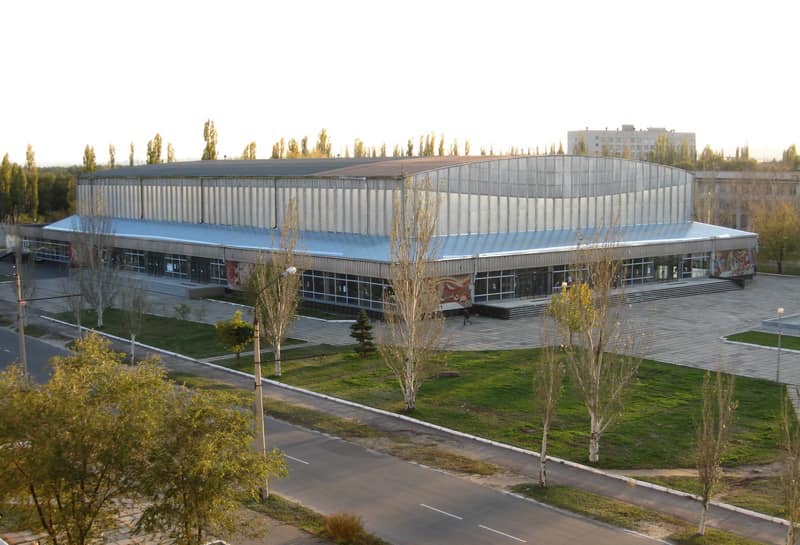 russian occupiers destroyed the ice palace in Severodonetsk