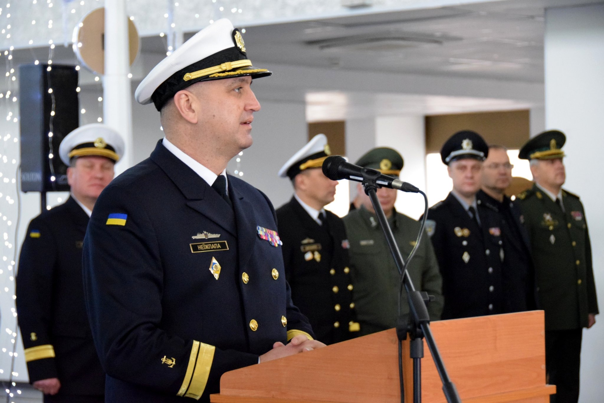 Navy Commander Neizhpapa held meeting with head of NATO Maritime Command Blount