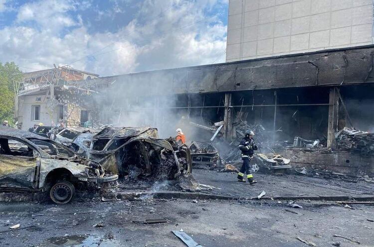 The enemy launches a missile attack on the center of Vinnytsia