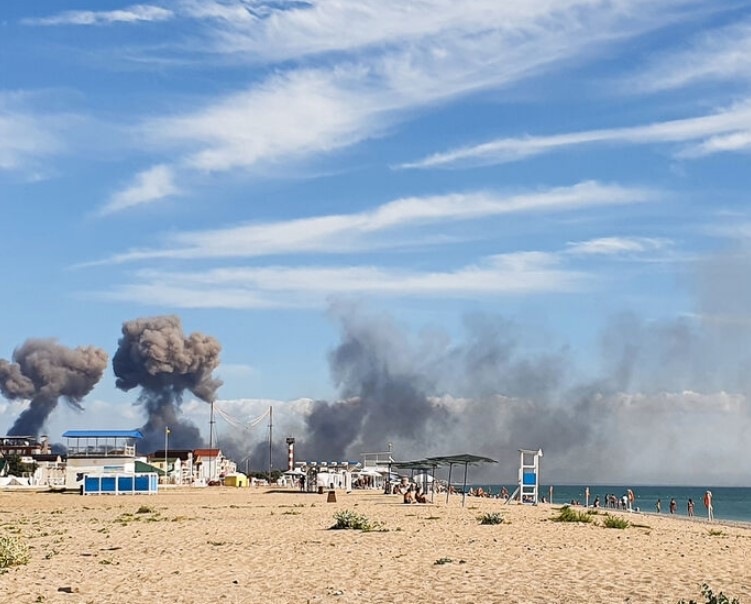 Explosion in occupied Crimea: ammunition detonates at Novofedorivka military airbase