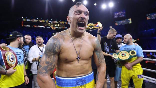 Oleksandr Usyk v Anthony Joshua 2: Briton loses world-title challenge by split decision