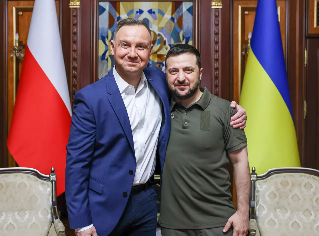 President of Poland Duda arrives in Ukraine