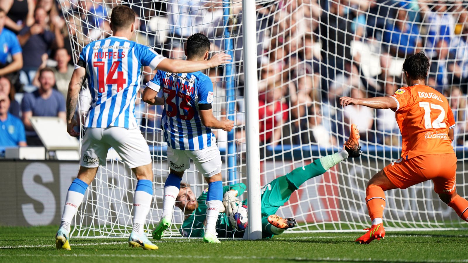Huddersfield and English Football League receive apology from Hawk-Eye for goal-line technology failure