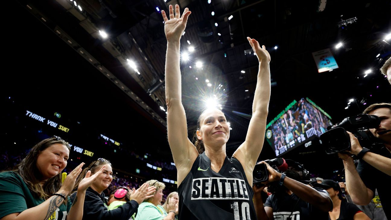 Amid 'happy tears,' Bird bids farewell to WNBA