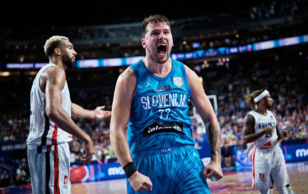Luka Doncic made one of his wildest shots ever during EuroBasket win over France