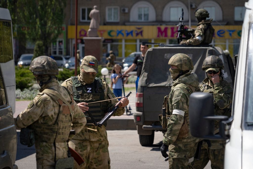 Russian occupiers take away looted property from Energodar