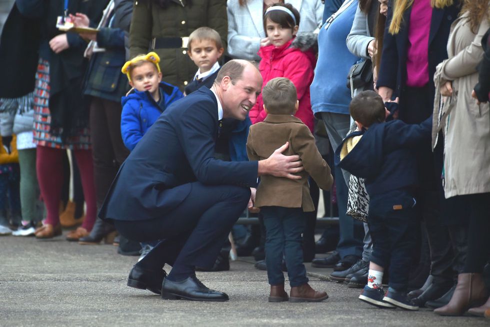 See Prince William Adorably Greet Kids and Families During Solo Royal Engagement