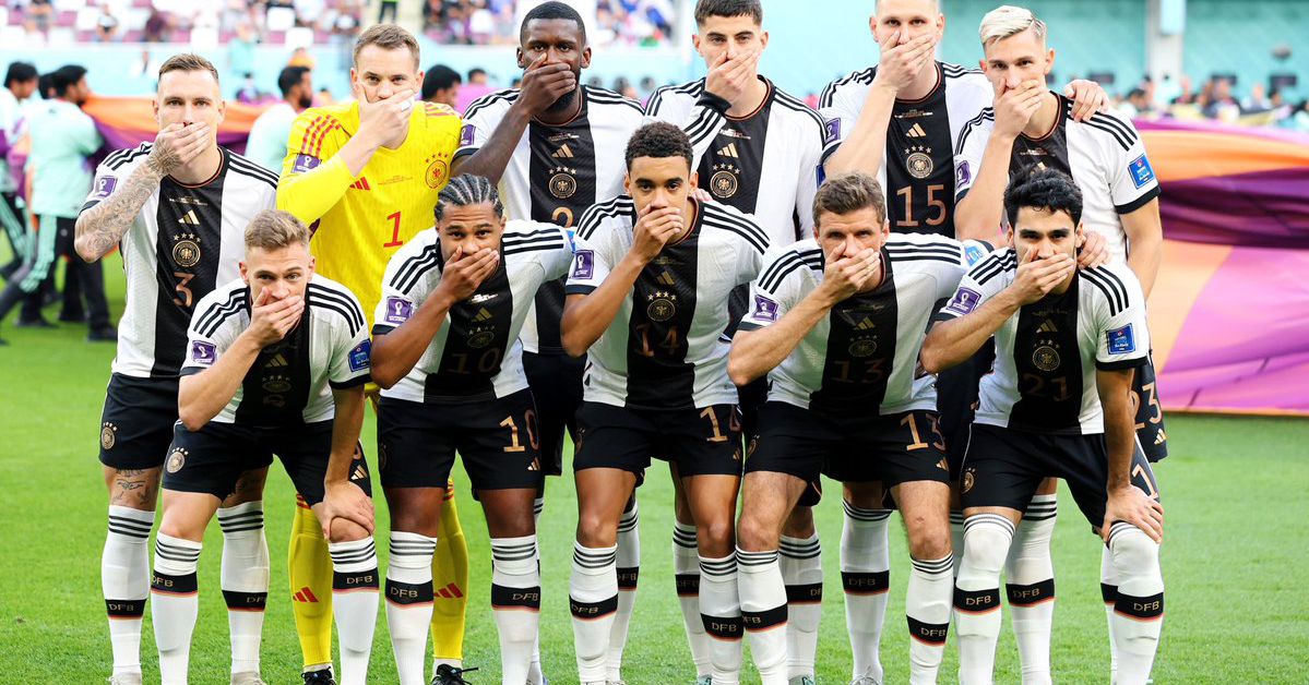 German national team protests Qatar ahead of World Cup opener