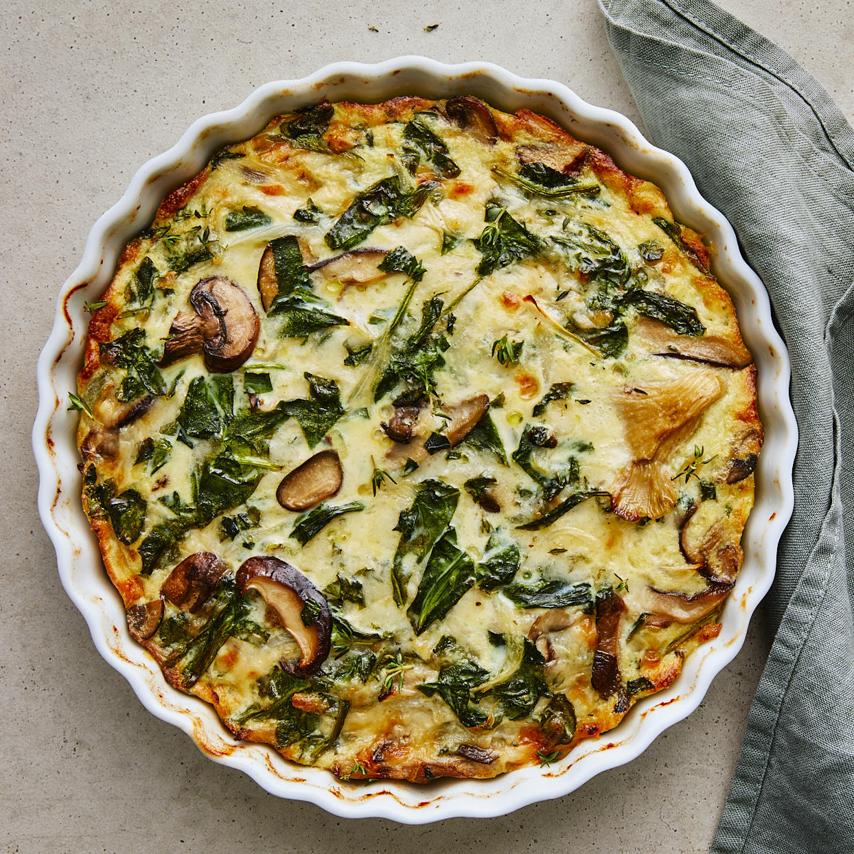 Quiche with mushrooms and turkey: Anna Salivanchuk's recipe