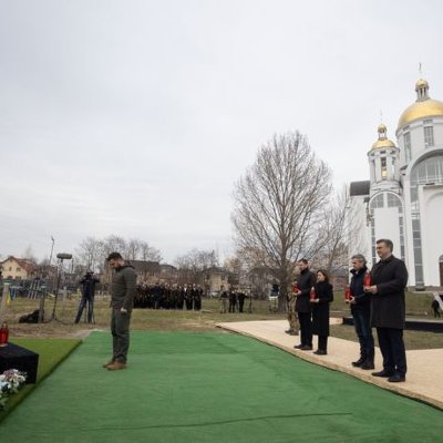 President and heads of foreign states and governments honored the memory of Bucha residents killed during the Russian occupation