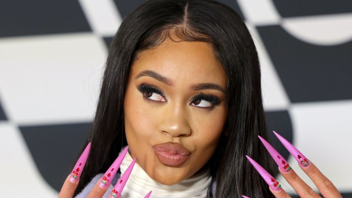 Saweetie Wants to Make Sure You See Her Twisted Pigtails From Every Single Angle